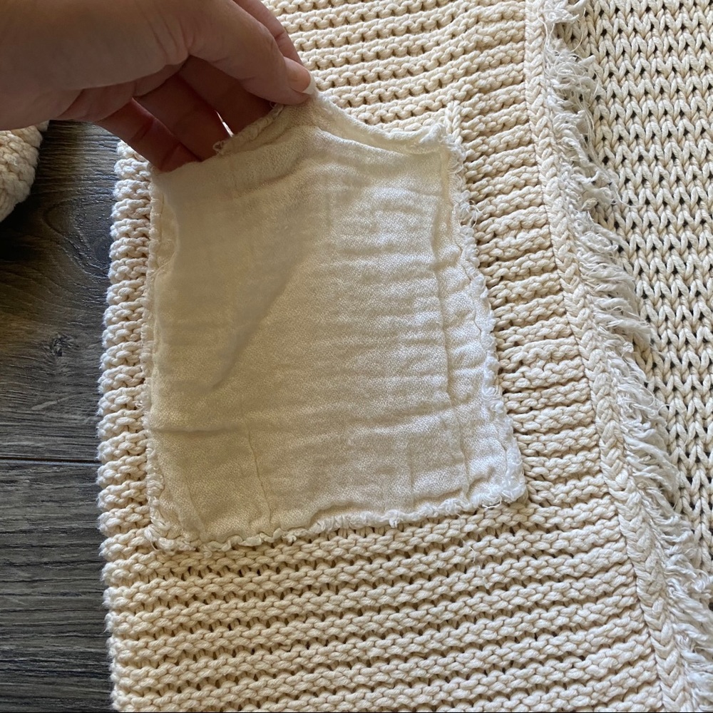 FREE PEOPLE Long Knit Woodstock Sweater - Picture 4 of 7